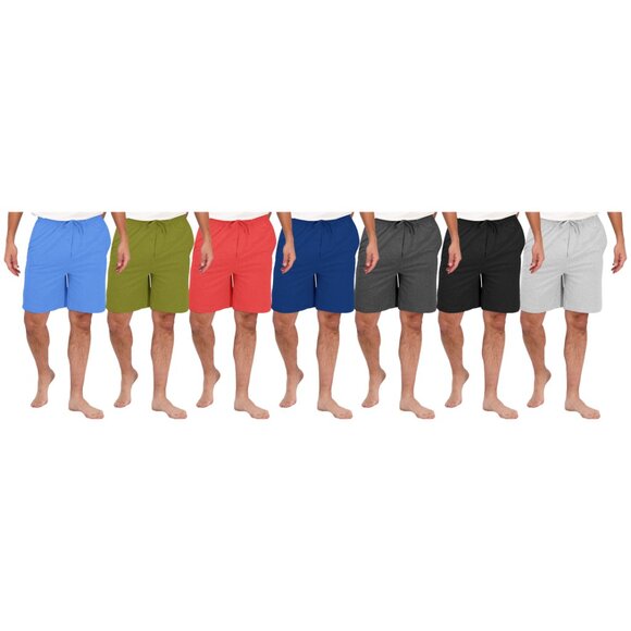 Men's Ultra Soft Comfy Breathable Jersey Knit Lounge Sleepwear Pajama Shorts - Picture 8 of 16